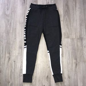 High waisted skinny fleece joggers